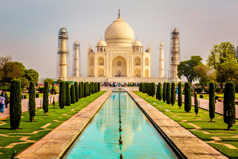 Beautiful Vertical View of Taj Mahal