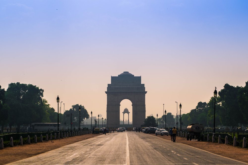 Beautiful Vertical View of India Gate